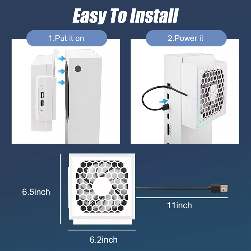 LED Cooling Fan Atmosphere Lig - Gaming Console Xbox Series S recension och pris