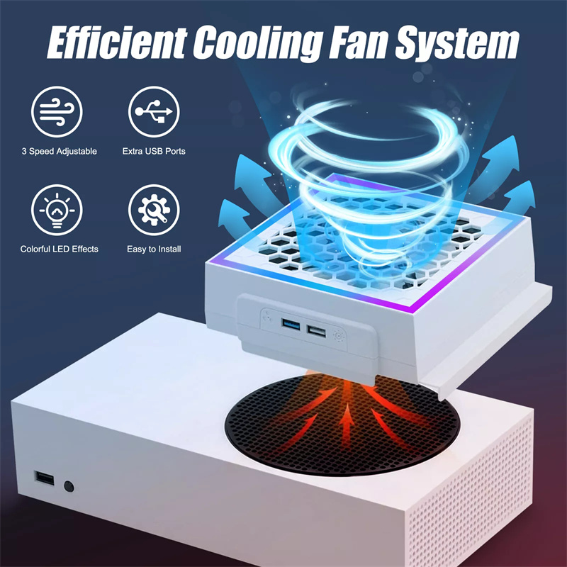 LED Cooling Fan Atmosphere Lig - Gaming Console Xbox Series S recension och pris