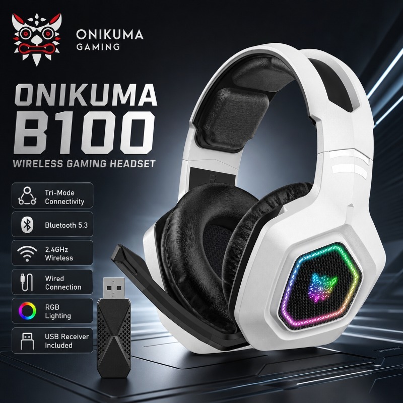 ONIKUMA B100 Wireless Gaming H - Gaming Console In Amazon recension och pris
