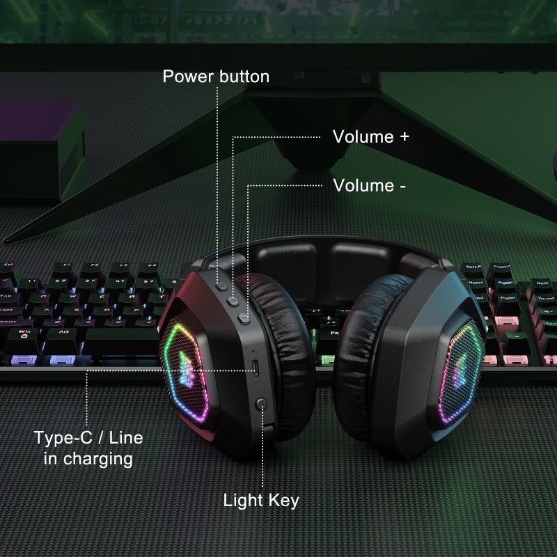 ONIKUMA B100 Wireless Gaming H - Gaming Console In Amazon recension och pris