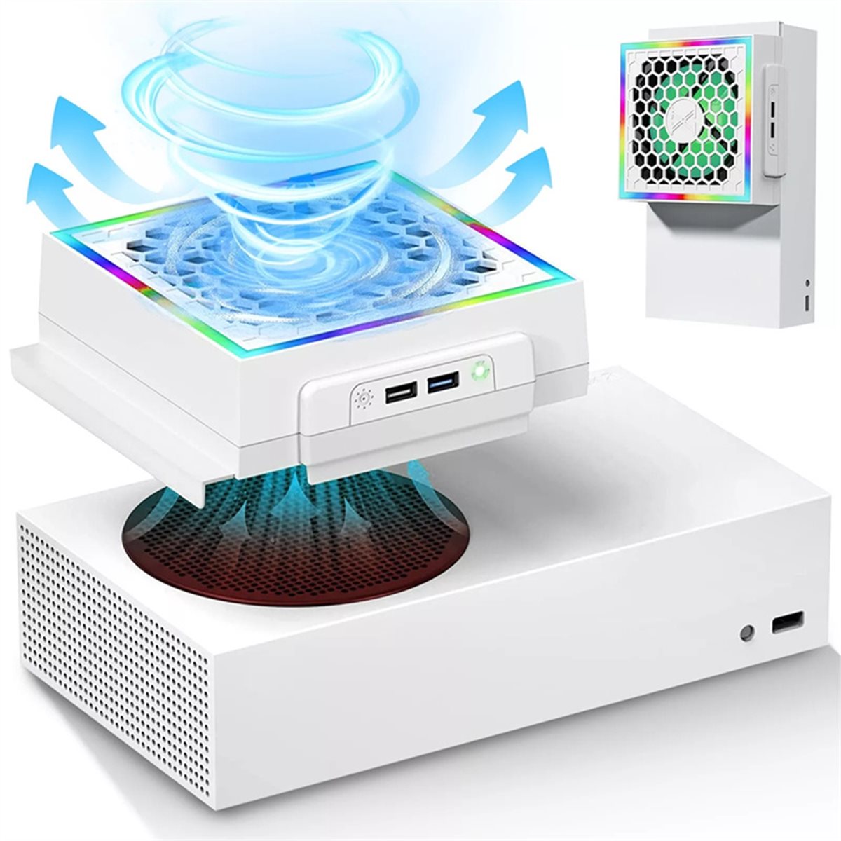 [ABJZ] LED Cooling Fan Atmosph - Gaming Console Xbox Series S recension och pris