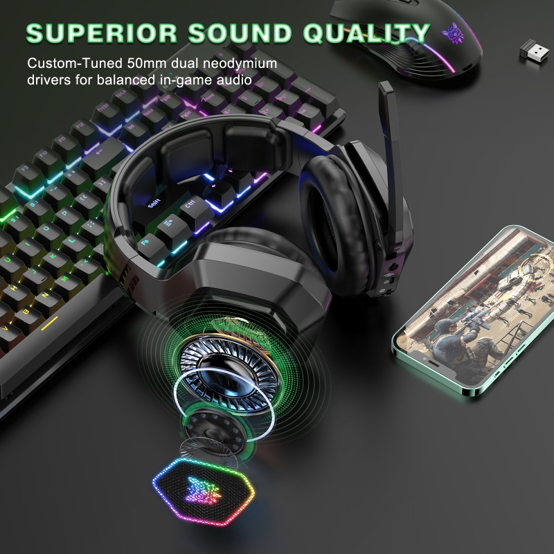 ONIKUMA B100 Wireless Gaming H - Gaming Console In Amazon recension och pris