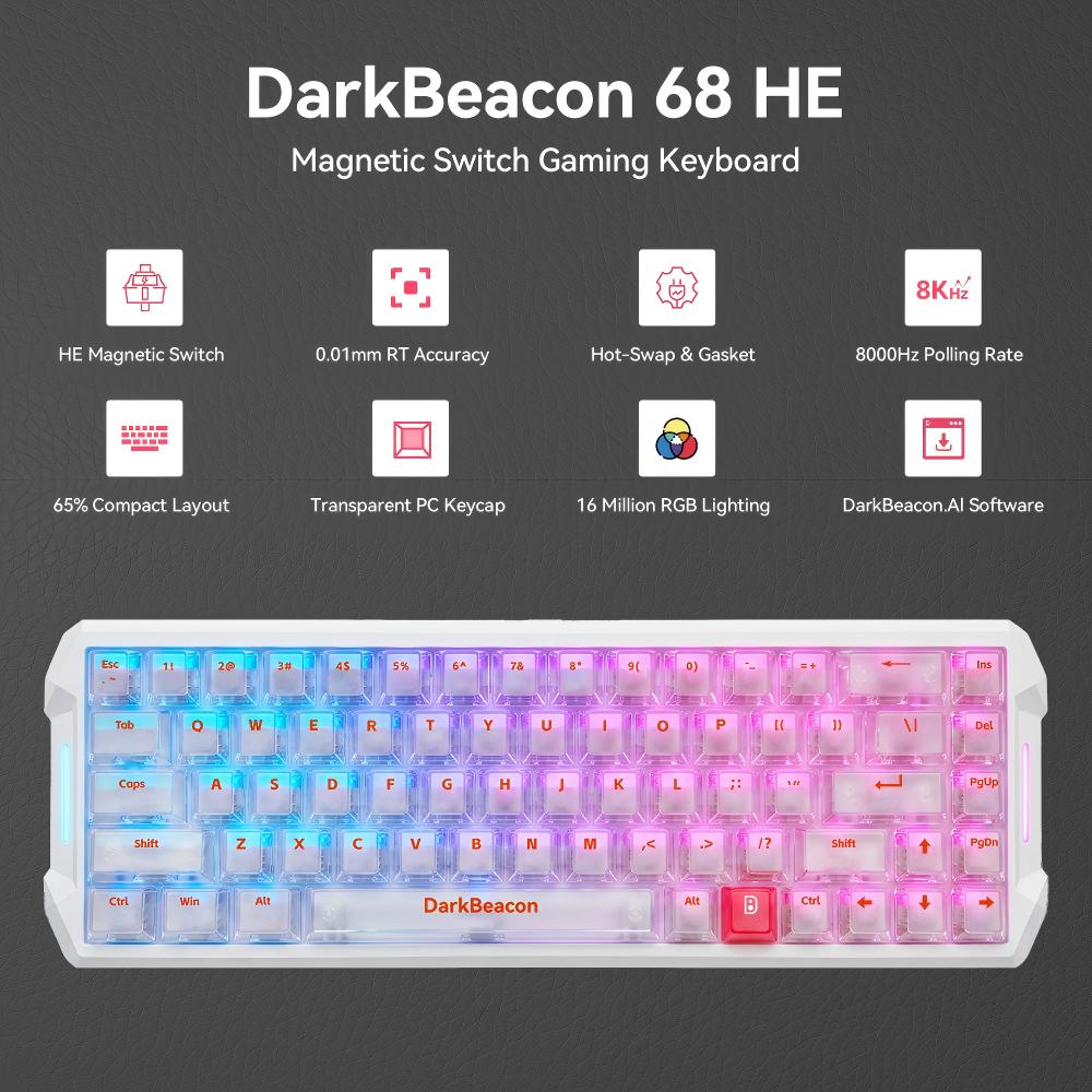 DarkBeacon Flux 68 HE Magnetic - Gaming Console Tower recension och pris