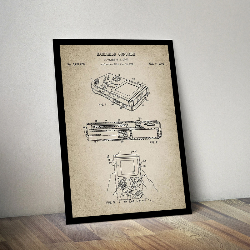 Vintage Game Console Blueprint - Gaming Console Tower recension och pris