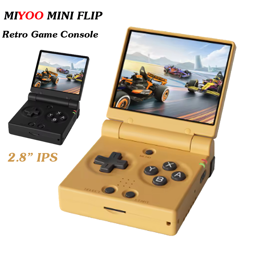 MIYOO Mini Flip Retro Handheld - Gaming Console Tower recension och pris