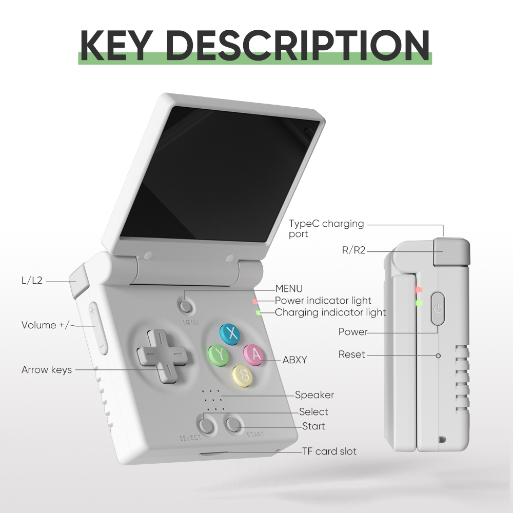 MIYOO Mini Flip Retro Handheld - Gaming Console Tower recension och pris