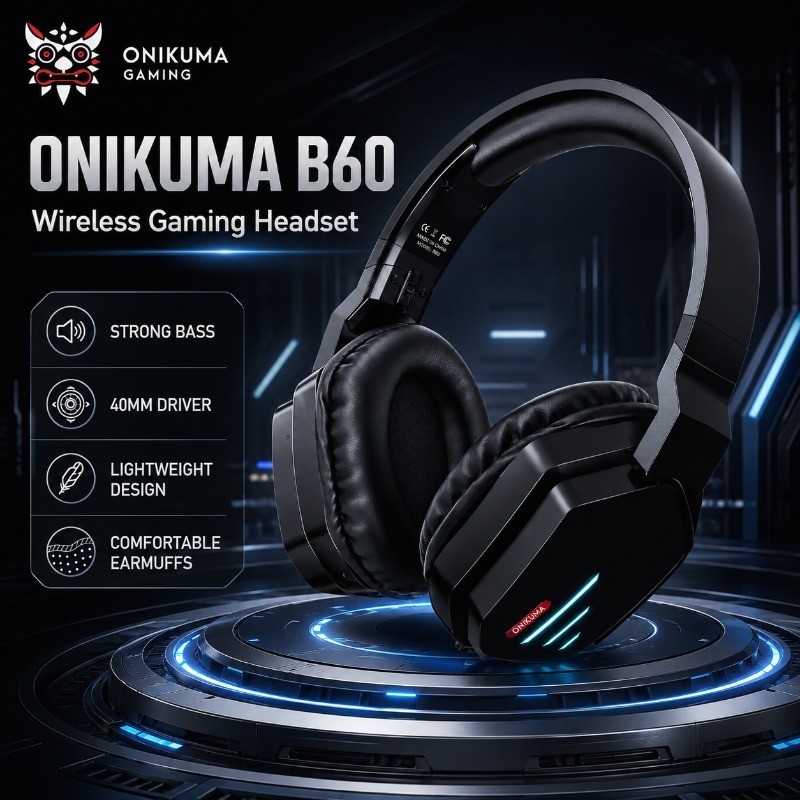 ONIKUMA B60 Wireless Gaming St - Gaming Console In Amazon recension och pris
